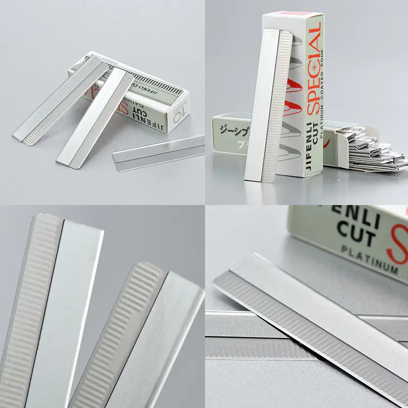 Stainless Steel Eyebrow Trimming Blades 10 Pcs - Image 13