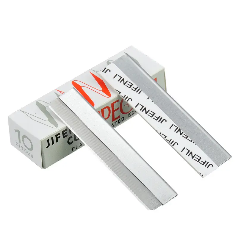 Stainless Steel Eyebrow Trimming Blades 10 Pcs - Image 16