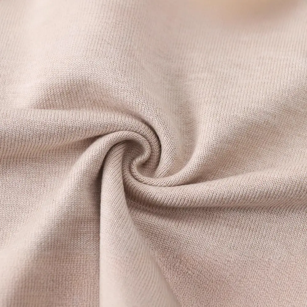 Japanese Style V Neck Pullover Sweater Beige Embroidered - Image 5