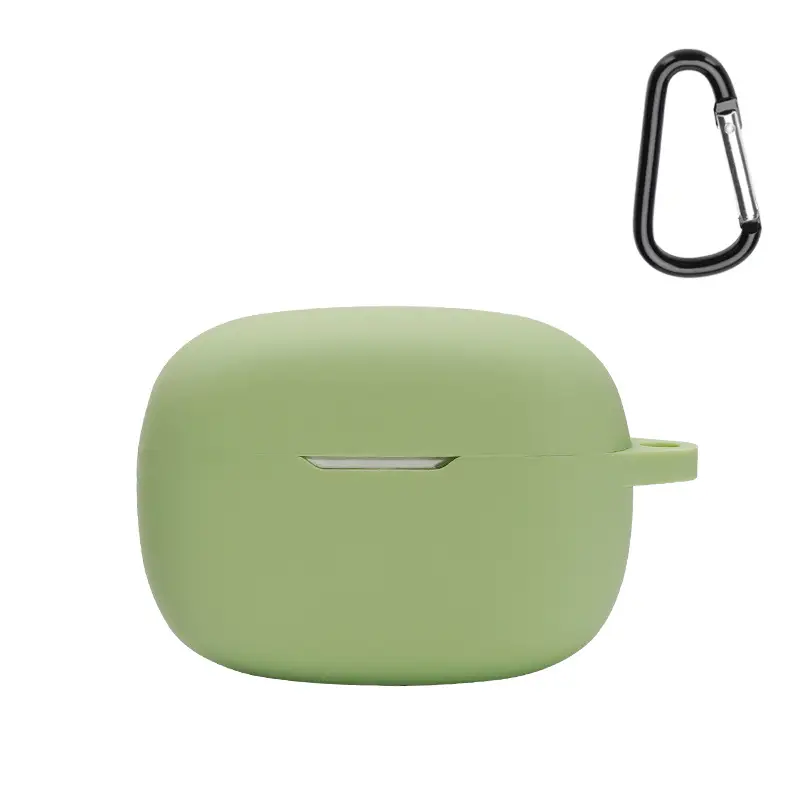Green Silicone Bluetooth Headphone Cover with Carabiner - Image 5