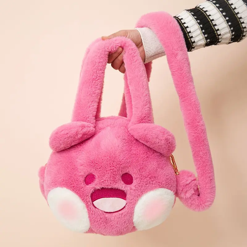 Cute Green Plush Doll Handbag for Baby - Image 8
