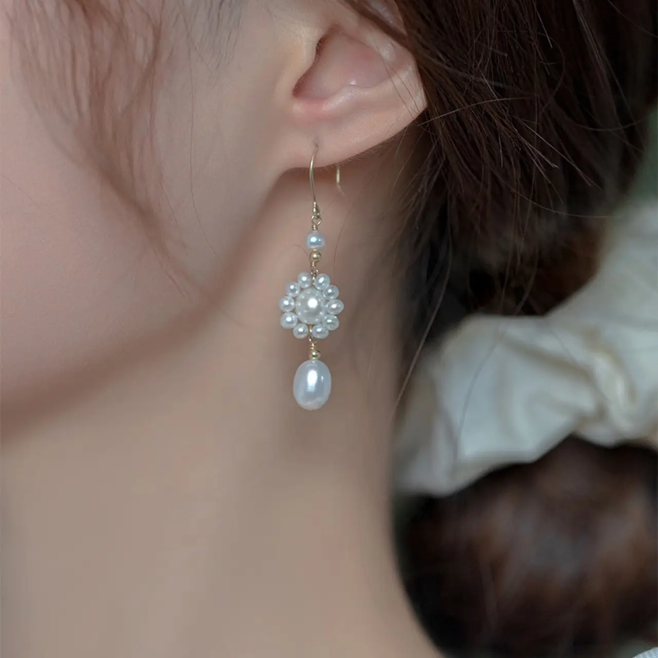 Romantic Pearl Earrings French Style for Women — feature 6
