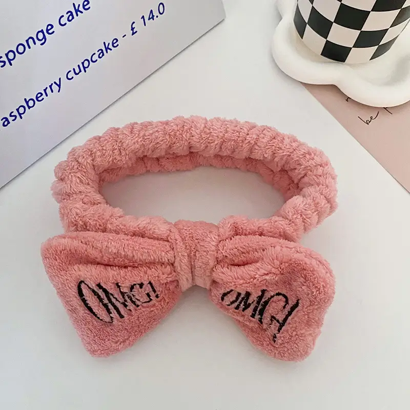 Blue Embroidered Bow Headband for Women - Image 10