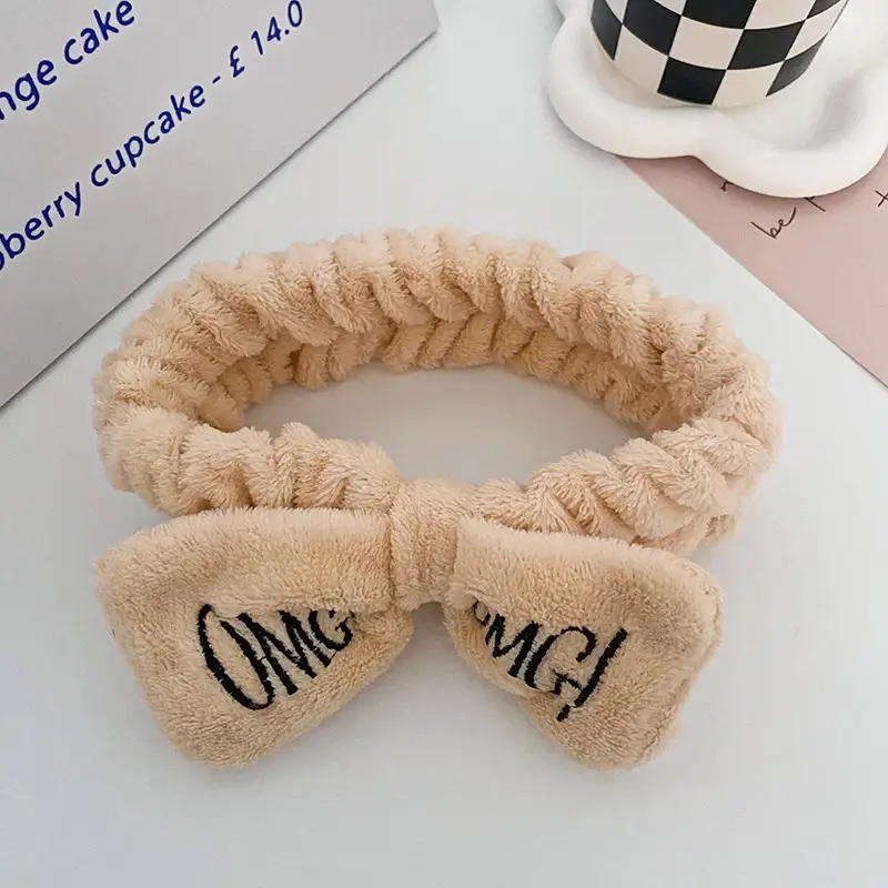 Blue Embroidered Bow Headband for Women - Image 15