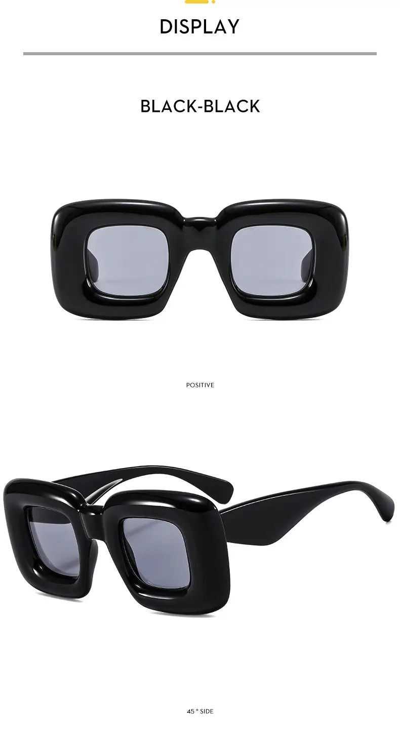 Red Bubble Expandable Sunglasses Square Catwalk Street Shooting Cross-Border — feature 12