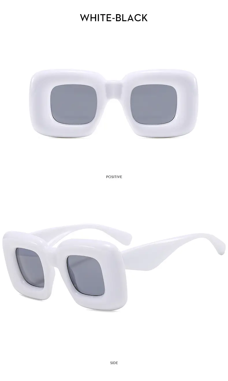 Red Bubble Expandable Sunglasses Square Catwalk Street Shooting Cross-Border — feature 14
