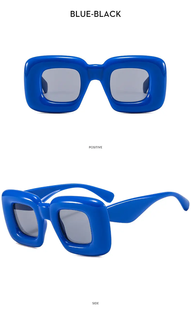 Red Bubble Expandable Sunglasses Square Catwalk Street Shooting Cross-Border — feature 16