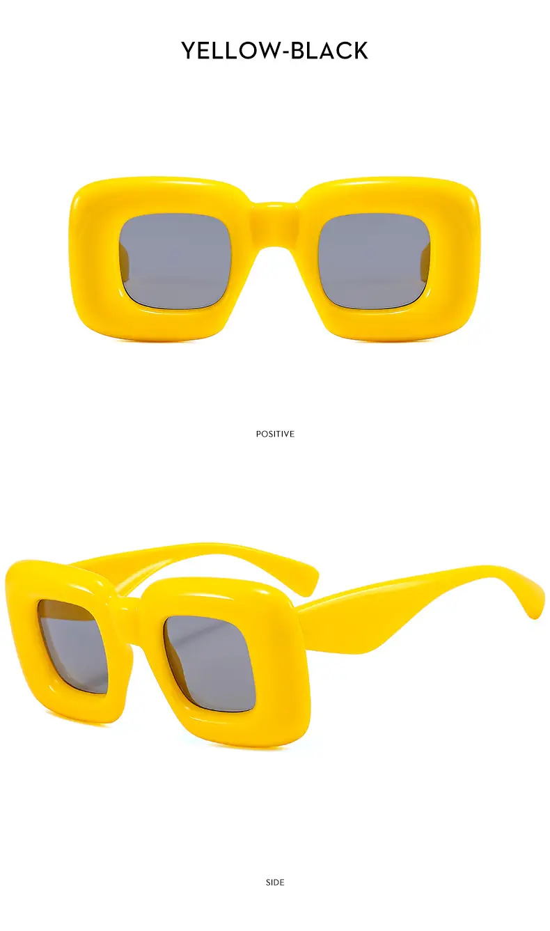 Red Bubble Expandable Sunglasses Square Catwalk Street Shooting Cross-Border — feature 17