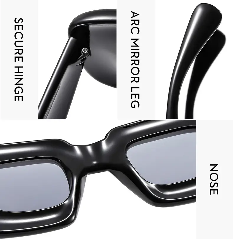 Red Bubble Expandable Sunglasses Square Catwalk Street Shooting Cross-Border — feature 20