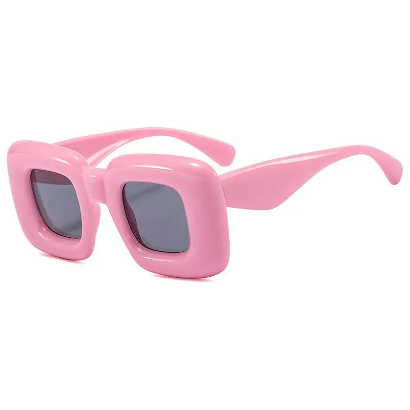 Red Bubble Expandable Sunglasses Square Catwalk Street Shooting Cross-Border