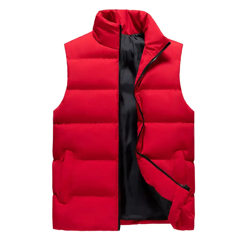Men's Black Sleeveless Puffer Vest Winter - Image 4