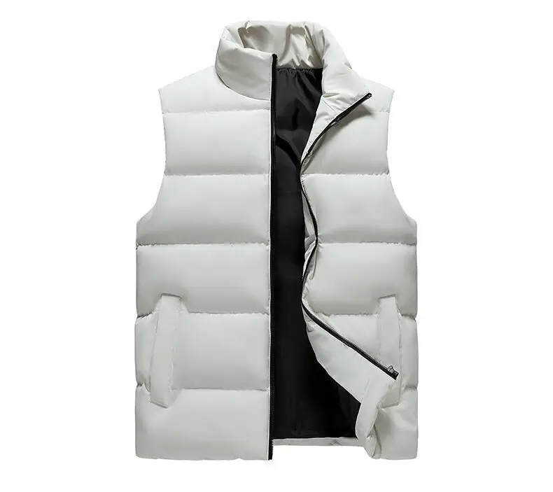 Men's Black Sleeveless Puffer Vest Winter — feature 11