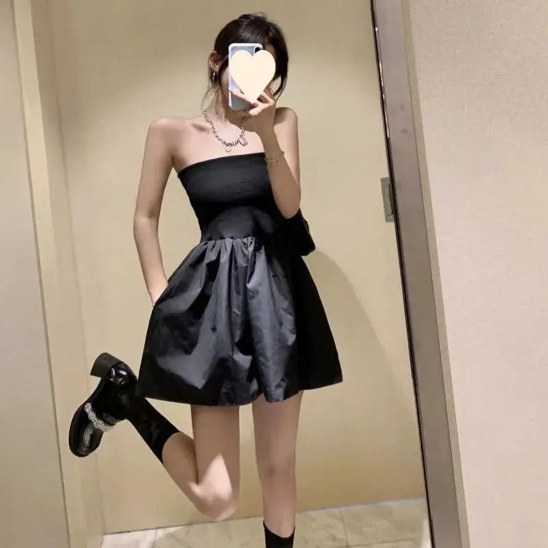 Black Waist Slimming Skirt Culottes for Women Summer 2025 - Image 4
