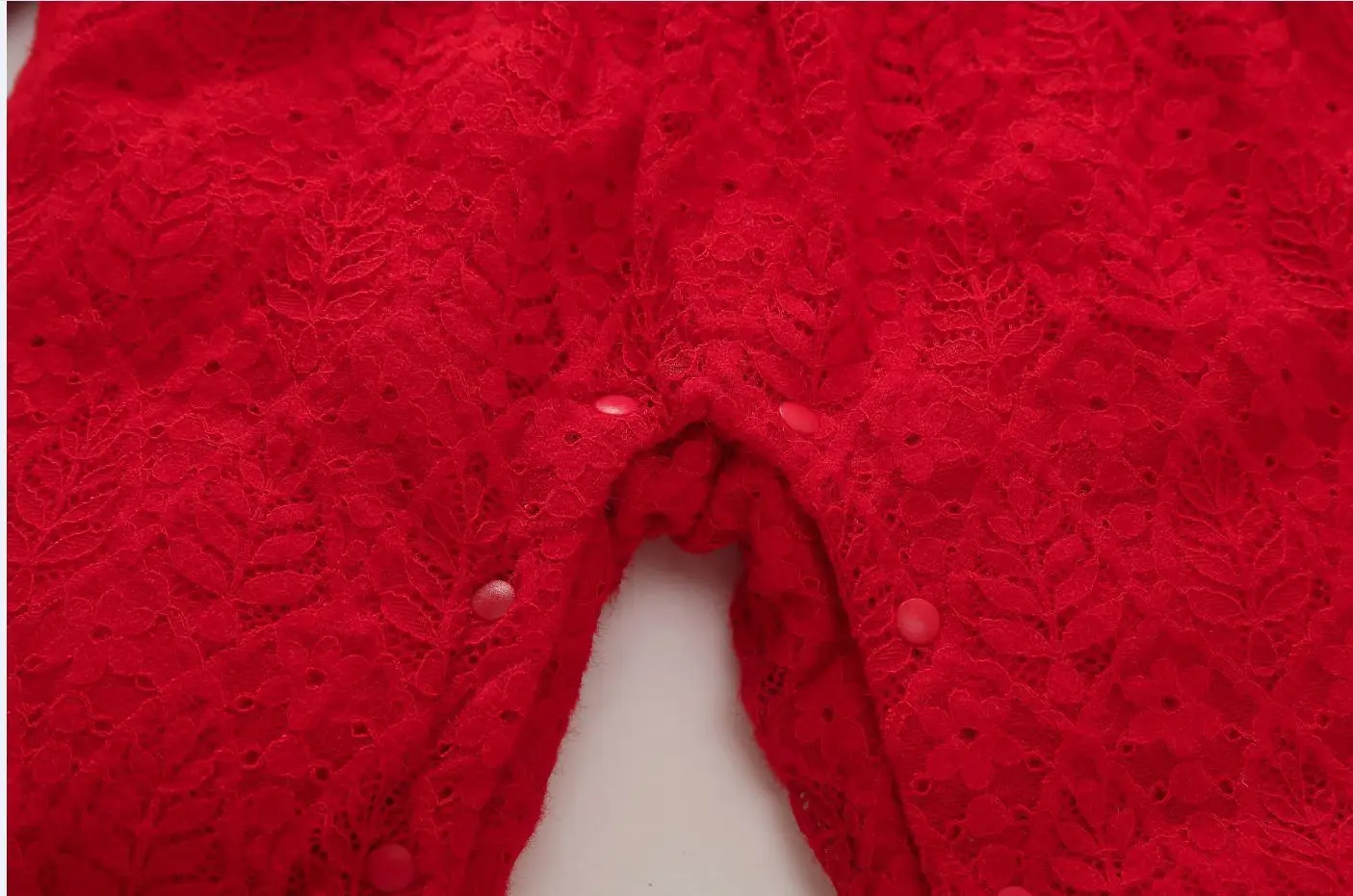 Red Fleece Baby Jumpsuit for Newborns 100 Days — feature 8