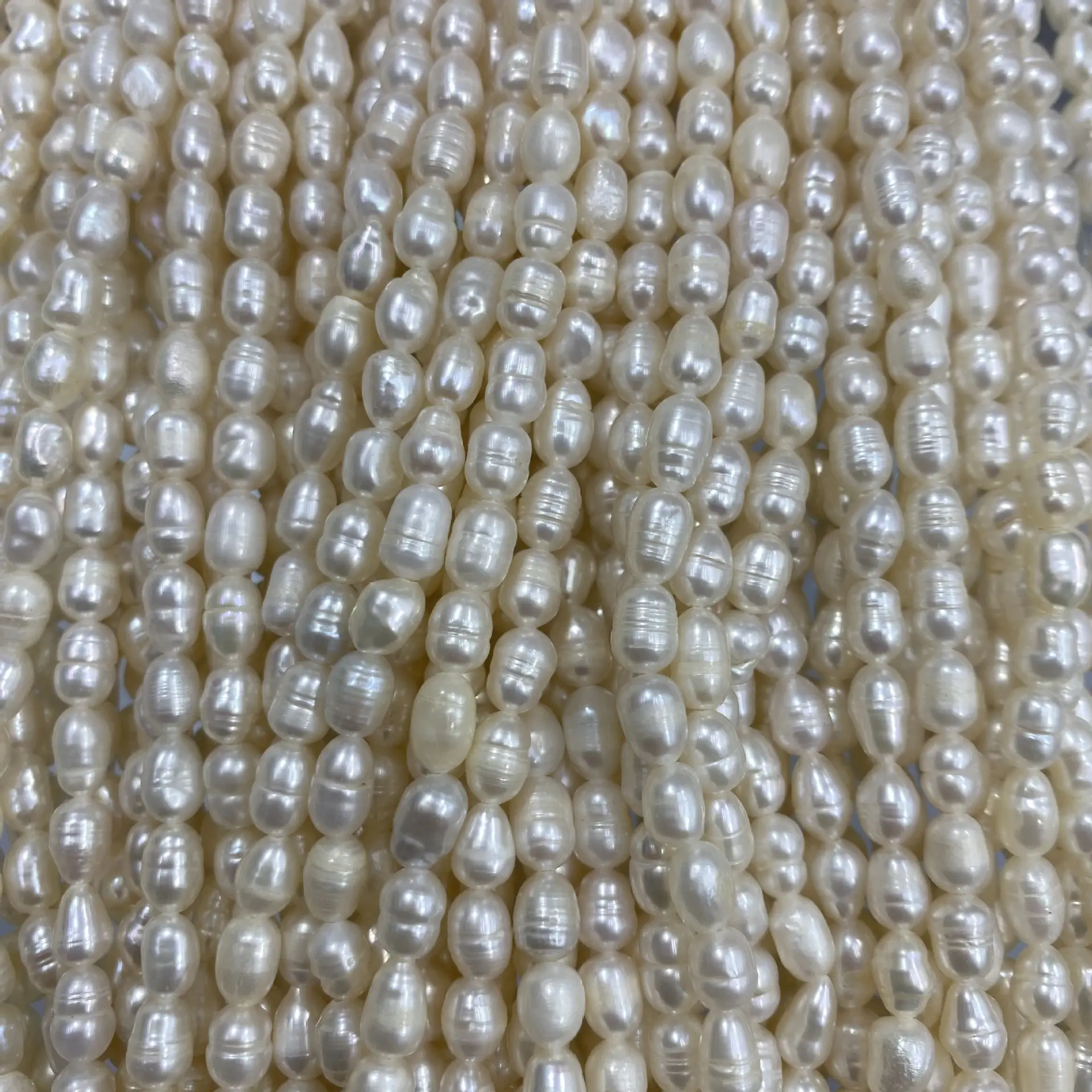 4-5mm White Pearl Necklace Beads Wholesale - Image 3