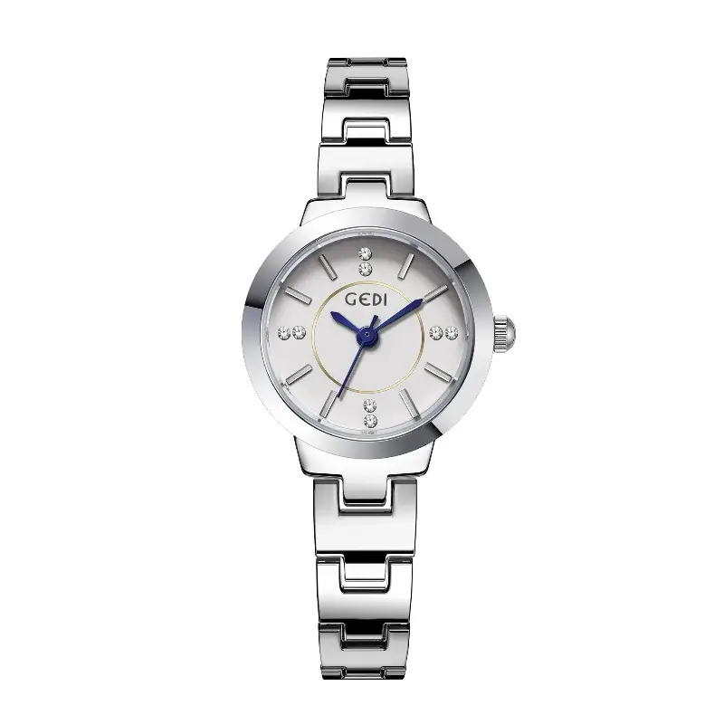 Women's Silver Quartz Watch with Alloy Bracelet - Image 10
