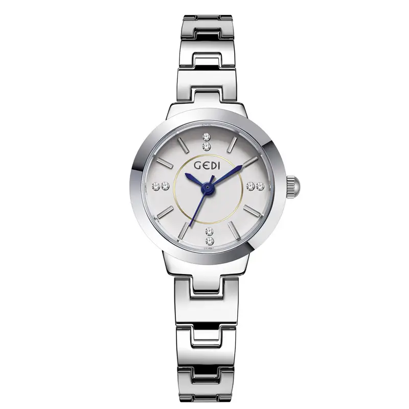 Women's Silver Quartz Watch with Alloy Bracelet - Image 2