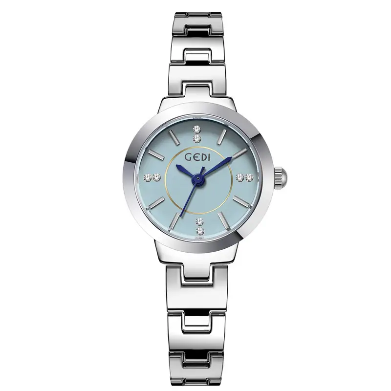 Women's Silver Quartz Watch with Alloy Bracelet - Image 3