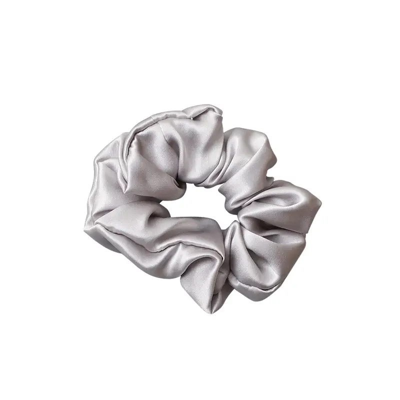 High Quality Mulberry Silk Hair Rope, Thick Soft, Beige - Image 12
