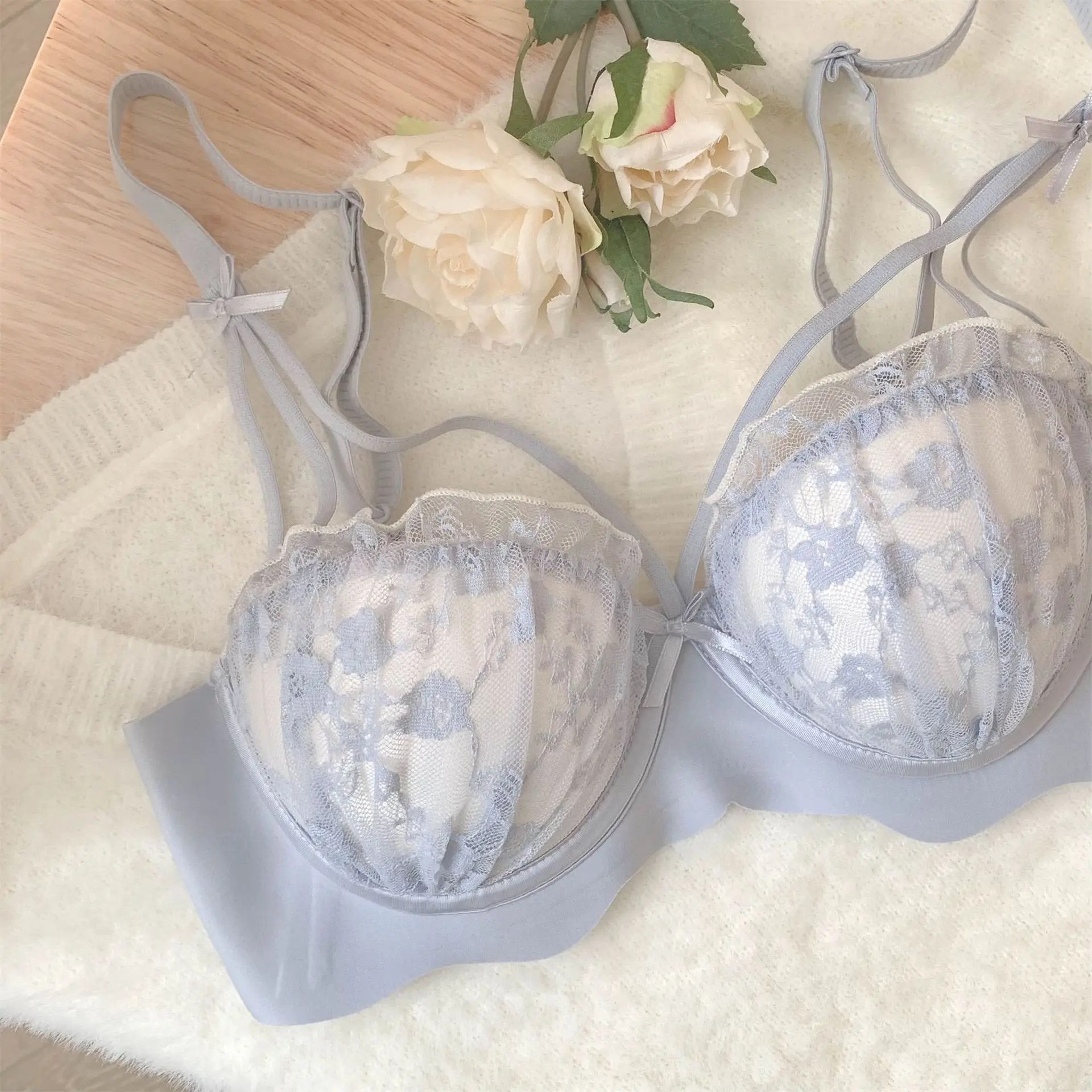 Women's Push Up Wireless Underwear Cream White Anti Sagging — feature 10