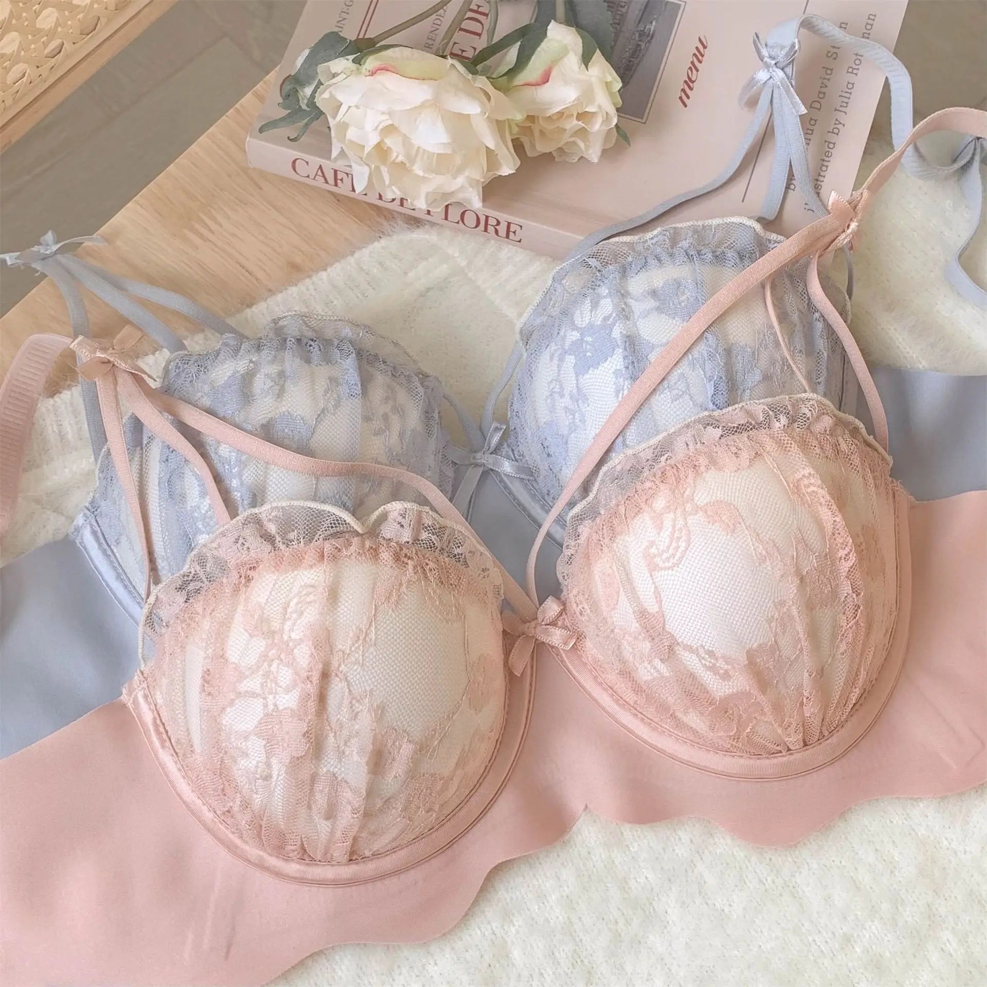 Women's Push Up Wireless Underwear Cream White Anti Sagging — feature 3