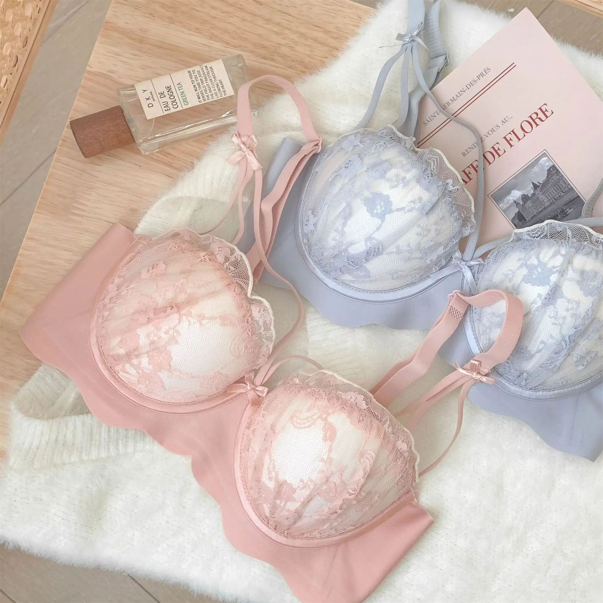 Women's Push Up Wireless Underwear Cream White Anti Sagging — feature 7