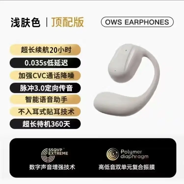 Open OWS Bone Conduction Bluetooth Headset YJ77 - Image 2