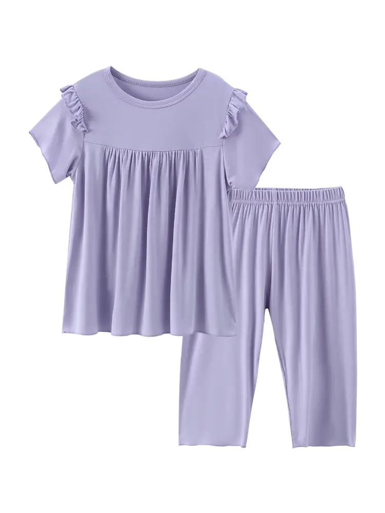 Girls' White Long Sleeve Pajama Set Medium to XL - Image 5