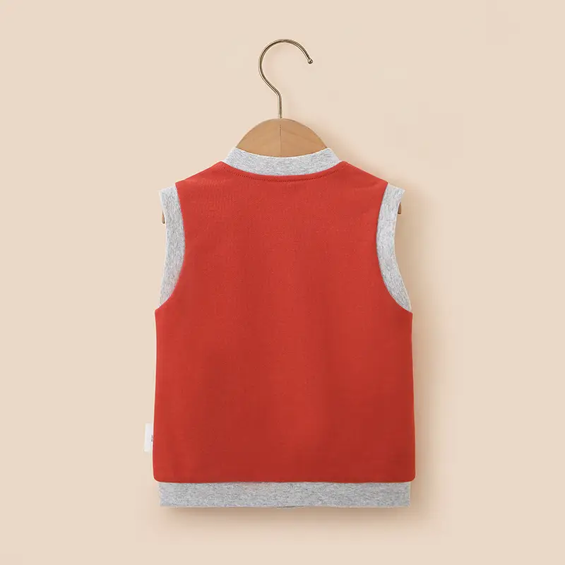 Red Sleeveless Baby Vest for Newborns & Toddlers - Image 4