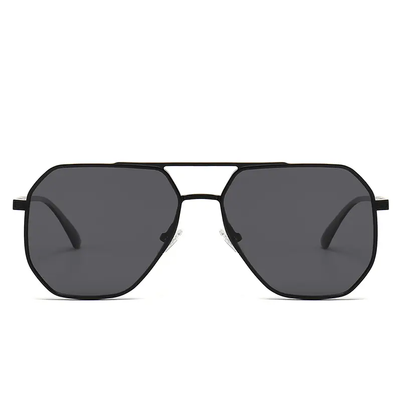 Men's Polarized Sunglasses Black Frame Aviator Color Changing