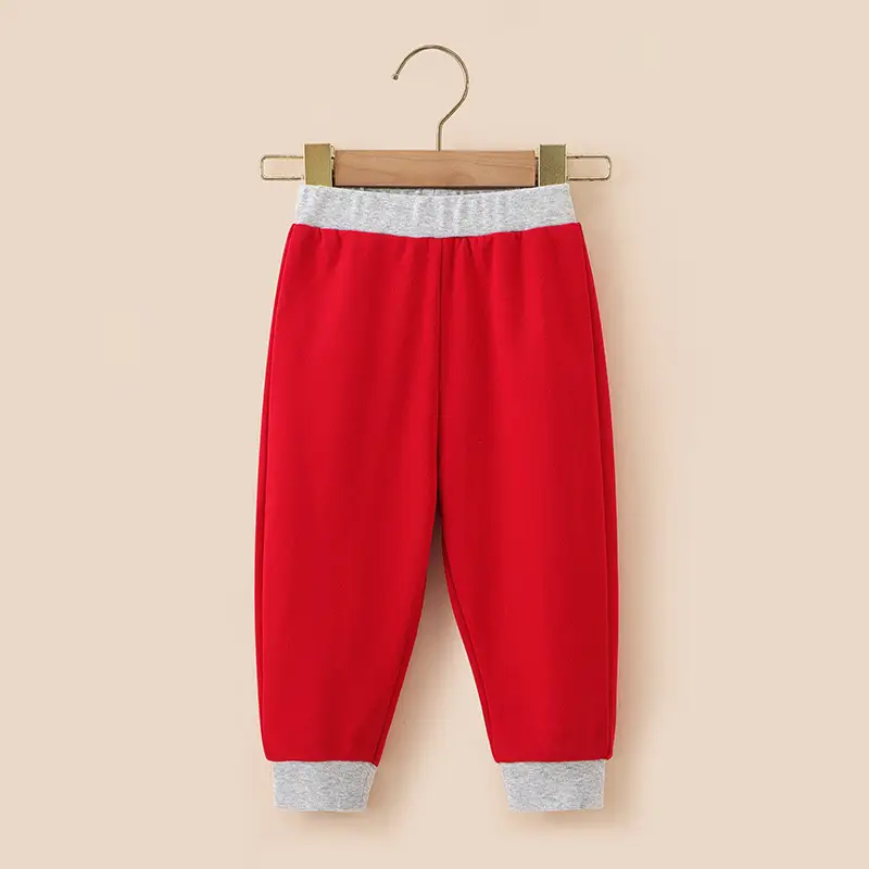Baby Embroidered Sports Pants Red Blue Black - Image 3