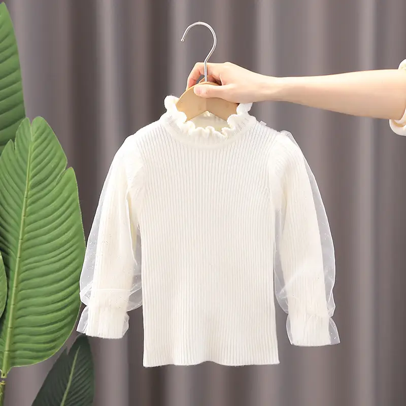 Girls Knitted Winter Sweater Long Sleeve Pullover - Image 2