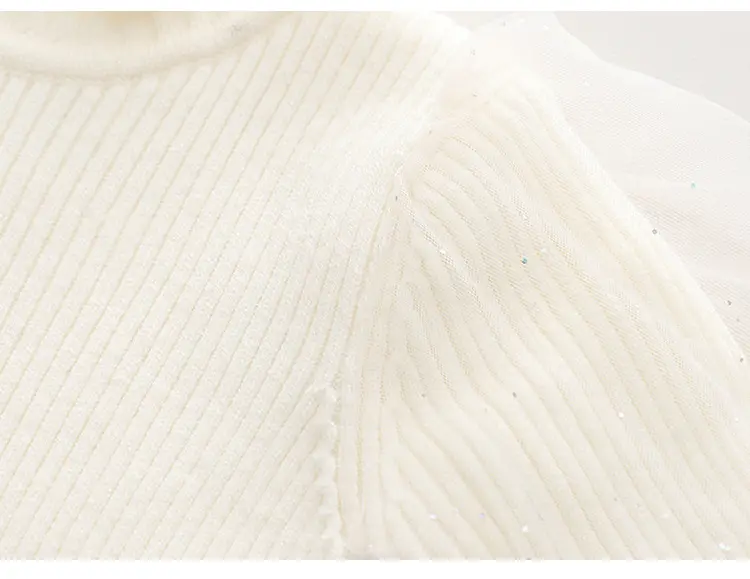 Girls Knitted Winter Sweater Long Sleeve Pullover — feature 7
