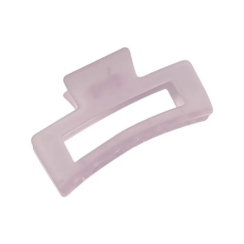 Transparent Frosted Frosted Texture Hair Claw for Women