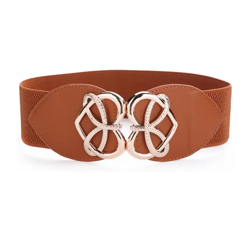 Red Heart Belt for Women Wide Waist Seal All Match Coat