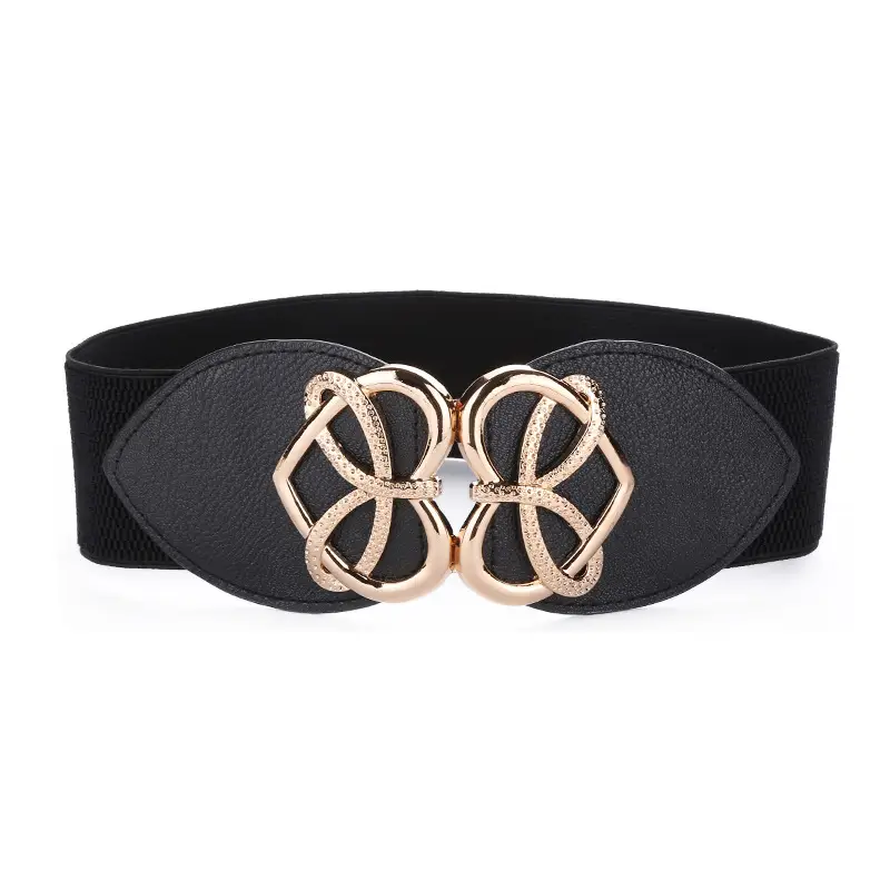 Red Heart Belt for Women Wide Waist Seal All Match Coat