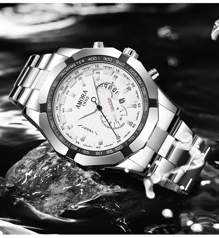 Men's Korean Fashion Quartz Watch with Calendar & Luminous Dial — feature 11