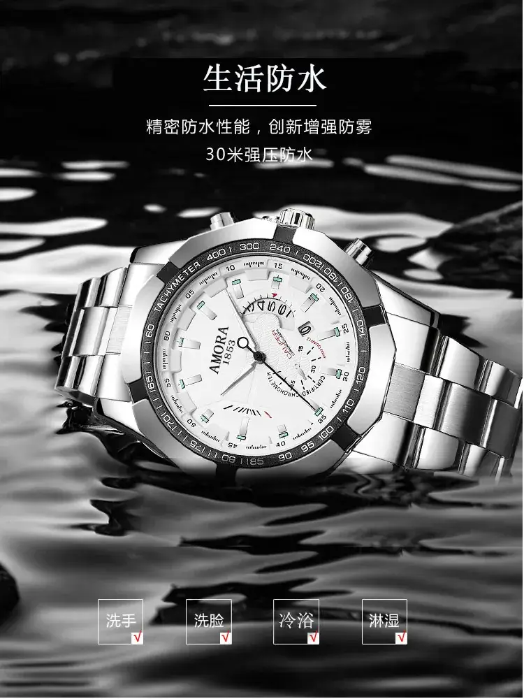 Men's Korean Fashion Quartz Watch with Calendar & Luminous Dial — feature 6