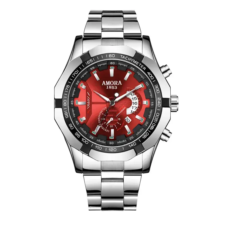 Men's Korean Fashion Quartz Watch with Calendar & Luminous Dial