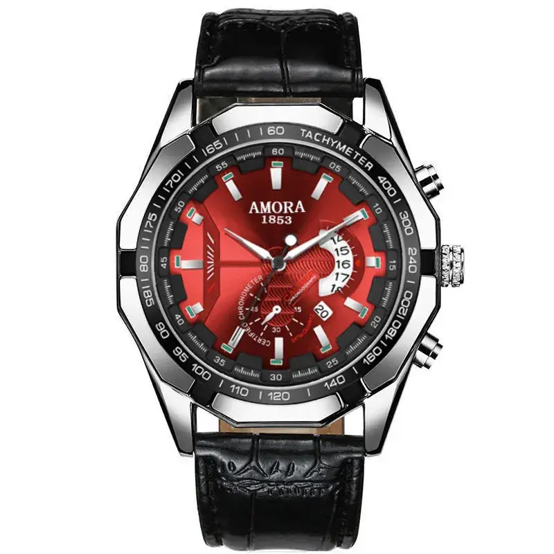 Men's Korean Fashion Quartz Watch with Calendar & Luminous Dial