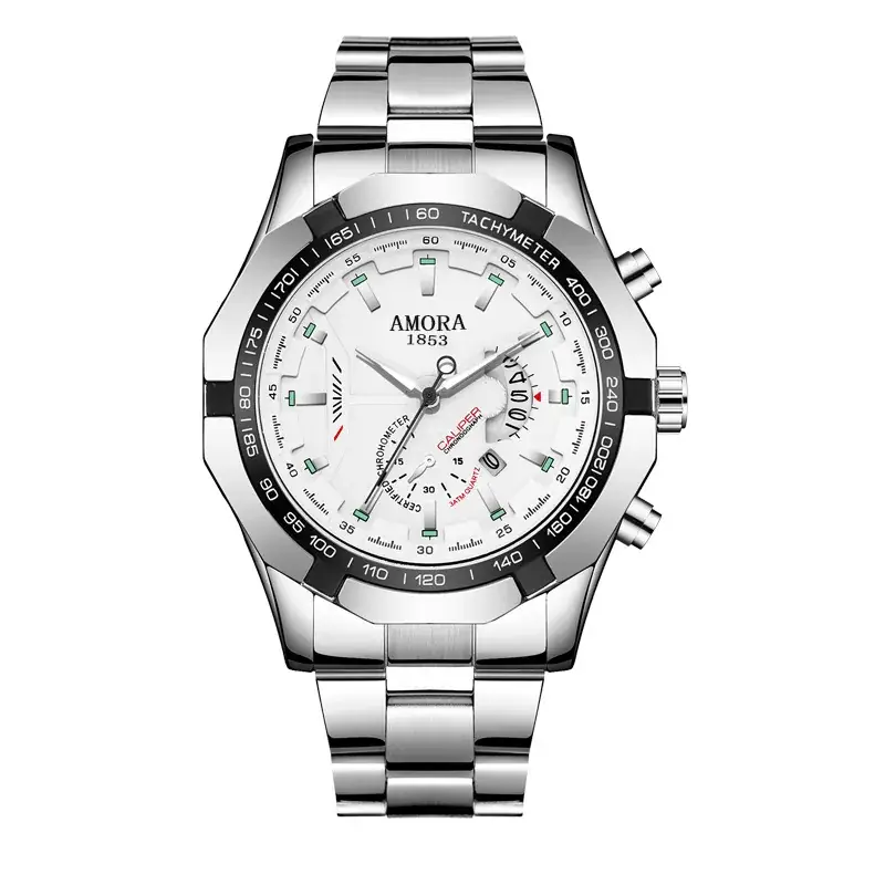 Men's Korean Fashion Quartz Watch with Calendar & Luminous Dial
