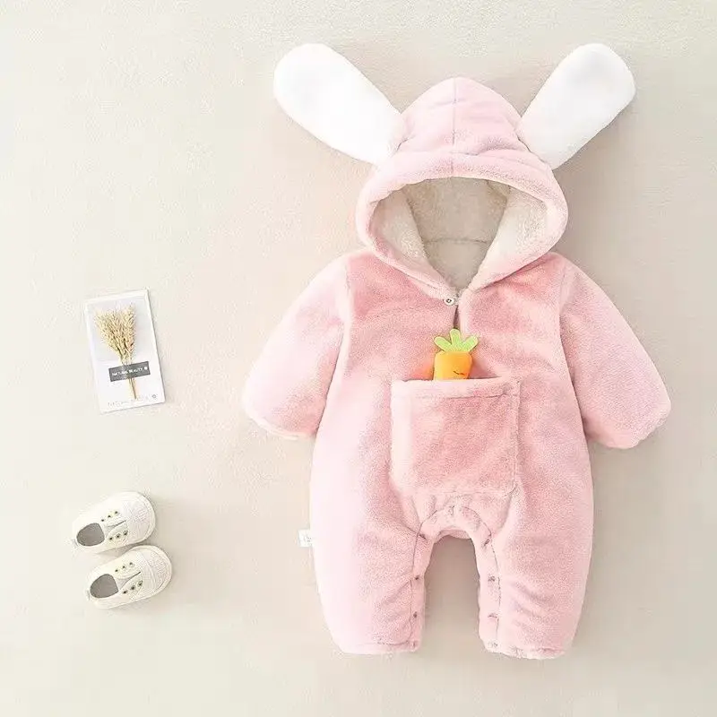 Newborn Fleece Baby Clothes Fleece Lined Warm Winter Outfit — feature 5