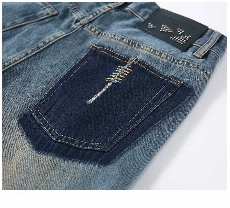 Women Wide Leg Jeans High Waist Slimming Blue 185-165cm — feature 8