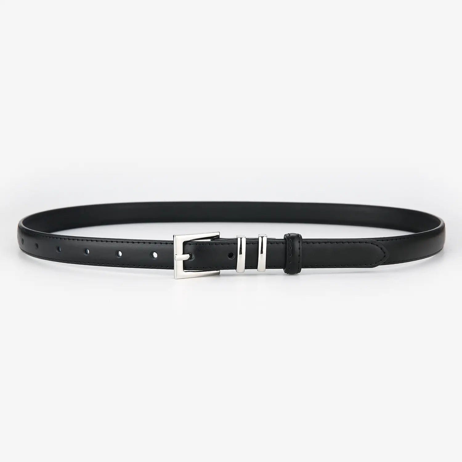 Brown Leather Belt for Men Women Couples Hong Kong Style Jeans