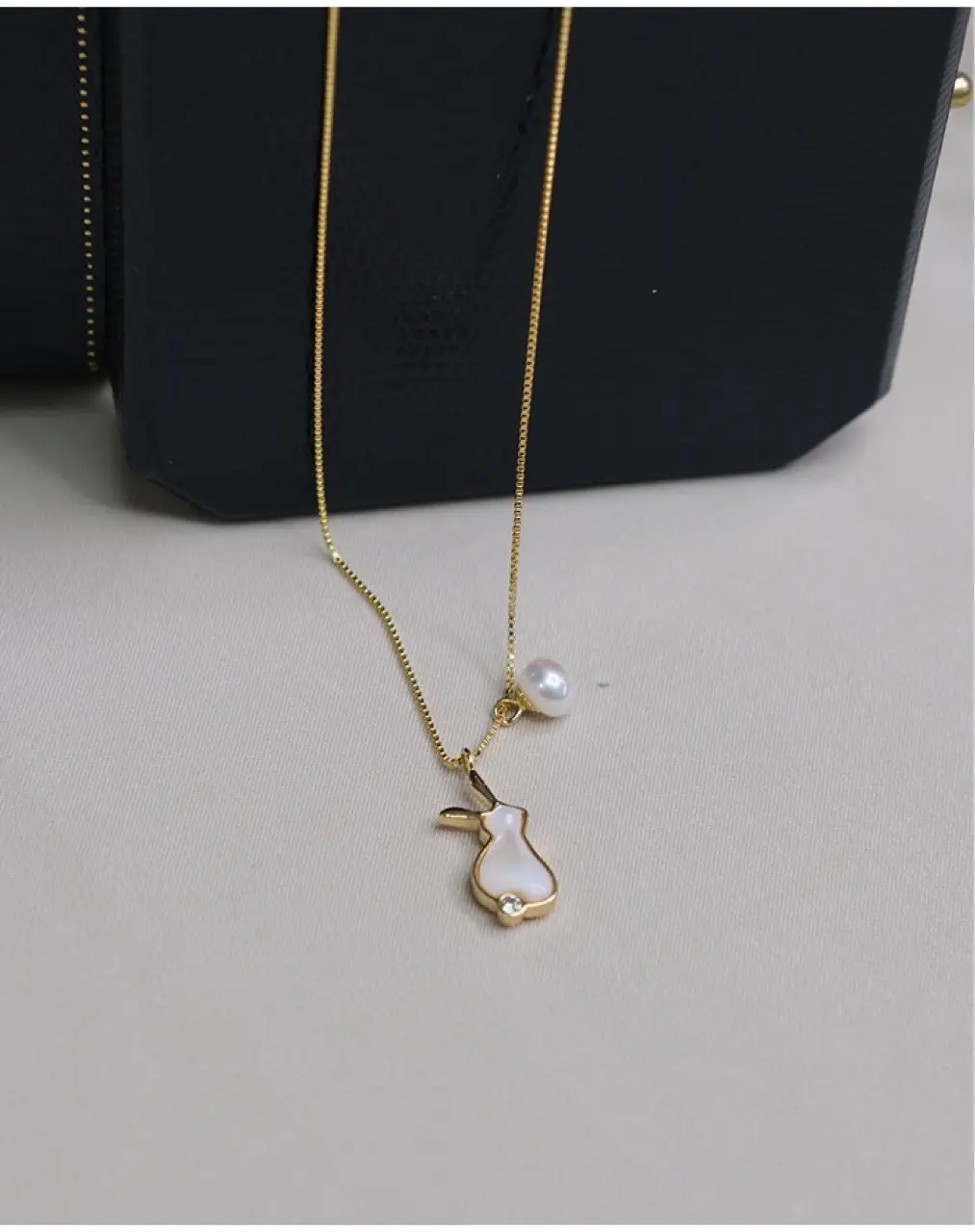14K Gold Plated Pearl Pendant Necklace for Women — feature 4