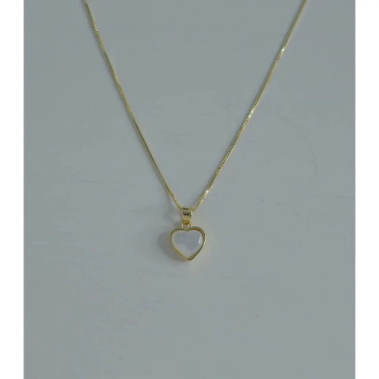 Peach Heart Necklace for Women 14K Gold - Image 3