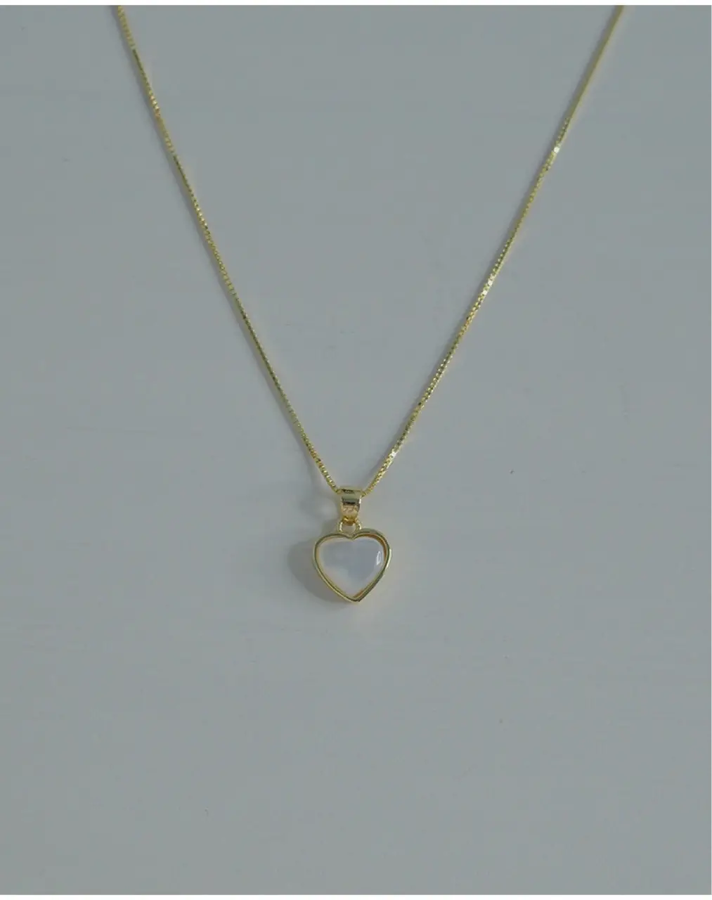 Peach Heart Necklace for Women 14K Gold — feature 8
