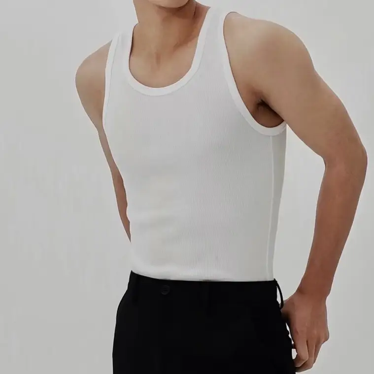 Men's Threaded Slim Fit Summer Sports Vest - Image 5