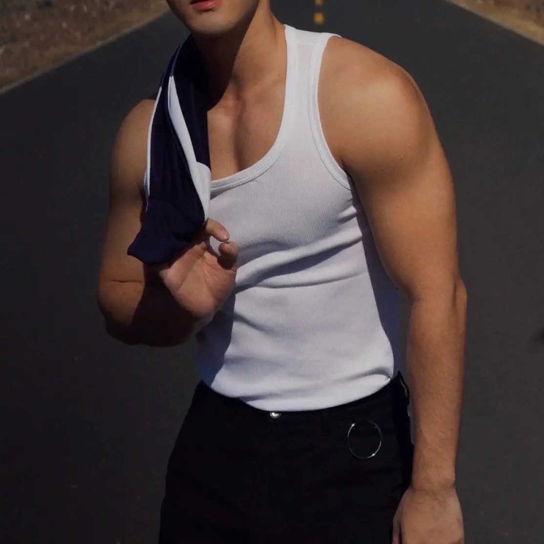 Men's Threaded Slim Fit Summer Sports Vest — feature 5