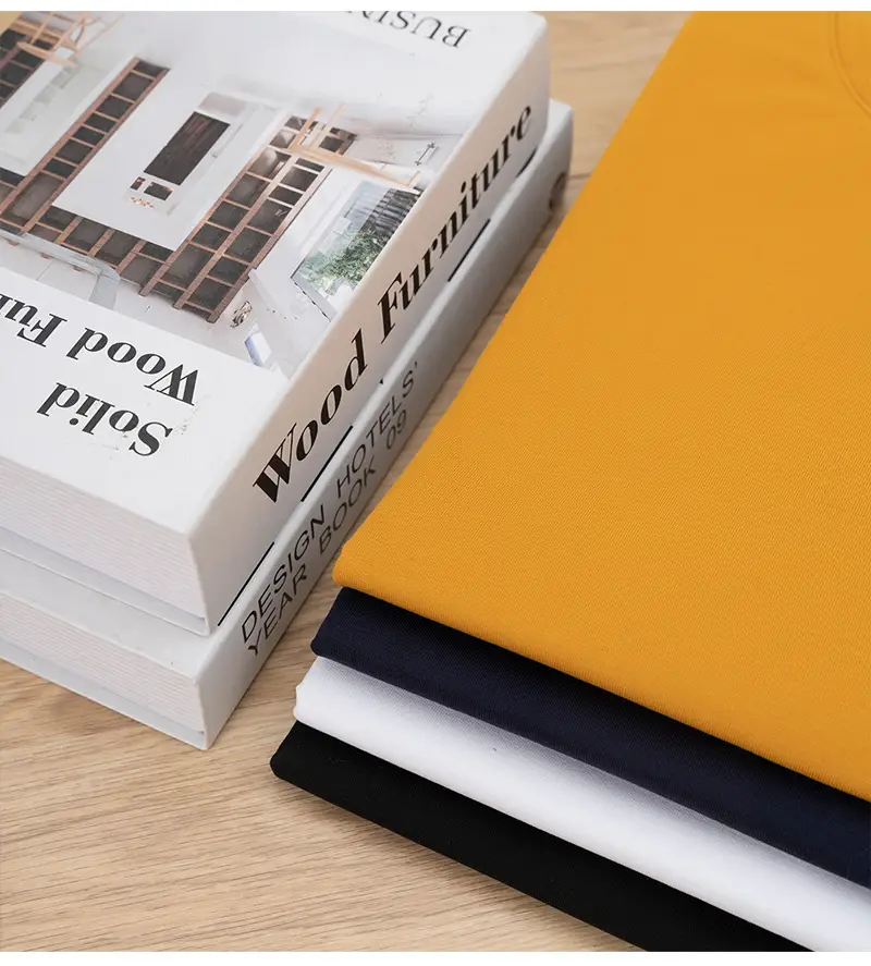 Men Pure Cotton White T-Shirt 270g Long Staple — feature 37
